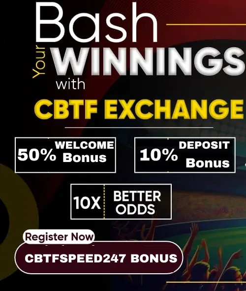 CBTF Speed 247 Betting Exchange Bonus